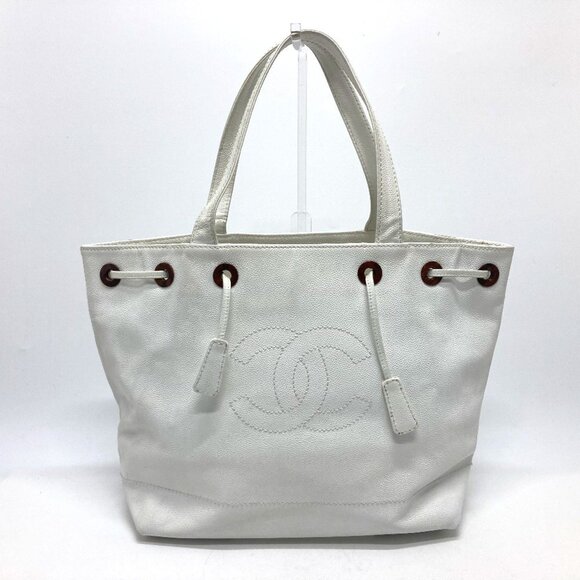 CHANEL White Tote Bag - Picture 1 of 13